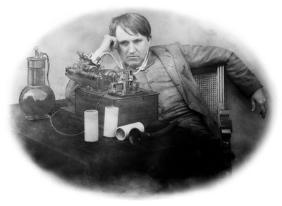 Thomas Edison, amerikanischer Erfinder von Frederick (attr. to) Barnard