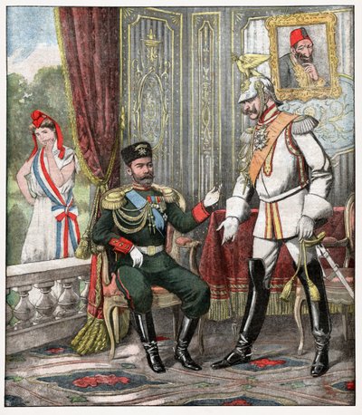 Wilhelm II. und Nikolaus II. von . .