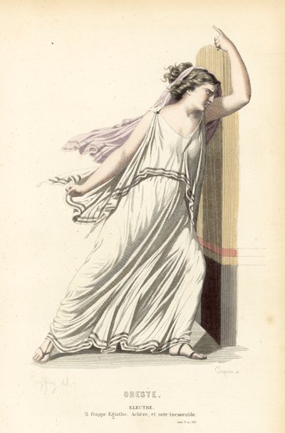 Orestes, Elektra von after Edmond A.F. Geffroy