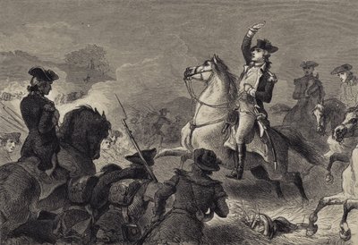 Washington bei Monmouth von after Felix Octavius Carr Darley