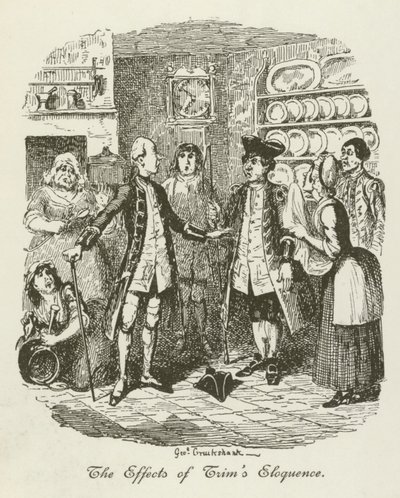 Illustration für Tristram Shandy von after George Cruikshank