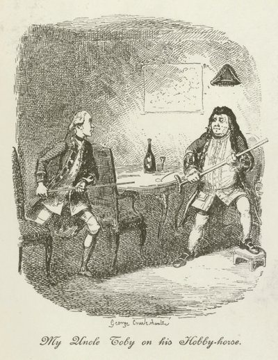 Illustration für Tristram Shandy von after George Cruikshank