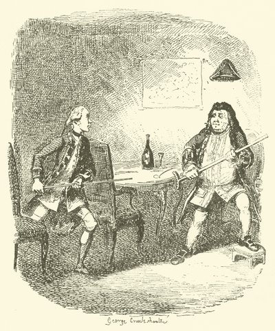 Illustration für Tristram Shandy von after George Cruikshank