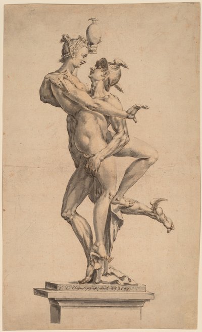Merkur entführt Psyche von after Jan Muller Michael Philip I