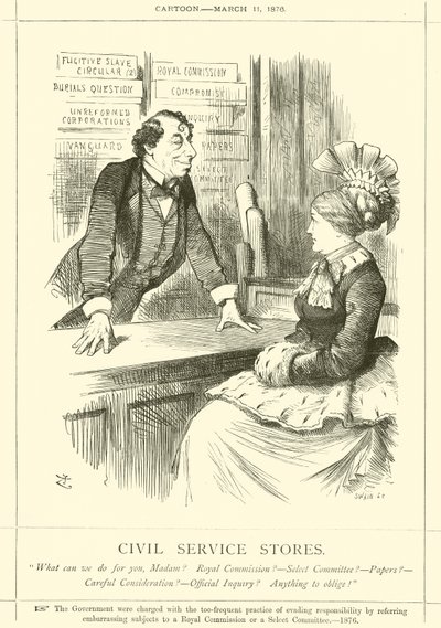 Zivildienstläden von after John Tenniel