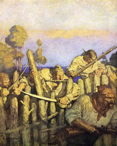 Illustration für Die Schatzinsel von after Newell Convers Wyeth