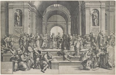 Die Schule von Athen von after Raphael