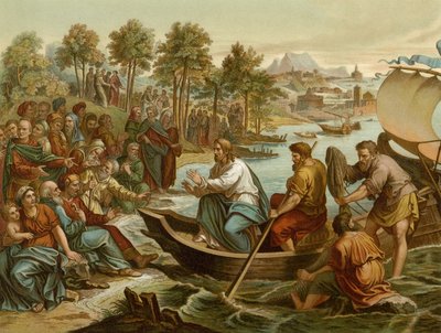 Die Predigt auf dem Schiff von after Raphael