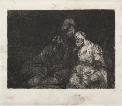 Zwei Figuren von after Rembrandt van Rijn