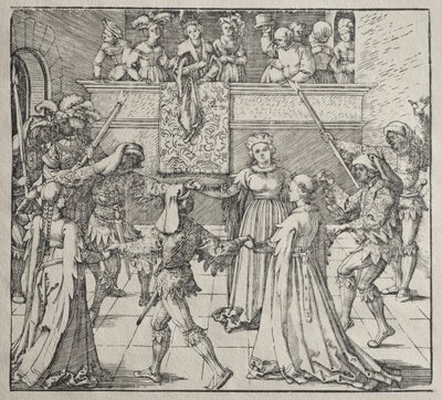 Die Maskerade von attributed to Albrecht Dürer
