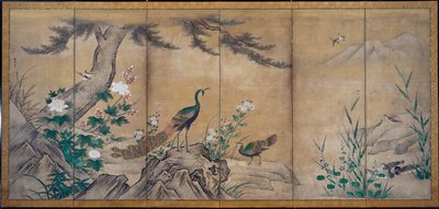Vögel und Blumen von attributed to Kano Mitsunobu