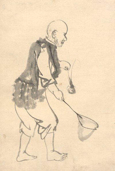 Der Garnelenfischer von attributed to Kono Bairei