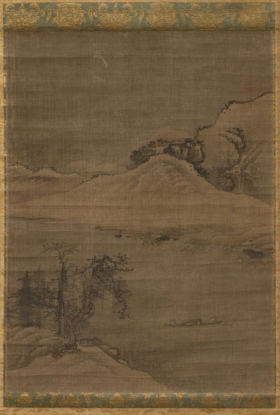 Landschaft mit Fischern von attributed to Yi Bul hae