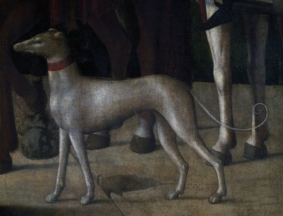 Hund, Detail aus der Kreuzigung von Kosma Sergejewitsch Petrow Wodkin