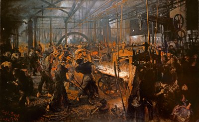 Das Eisenwalzwerk Von Adolph Menzel Kunstdruck Kaufen   Adolph Menzel   The Iron Rolling Mill   (MeisterDrucke 98852) 