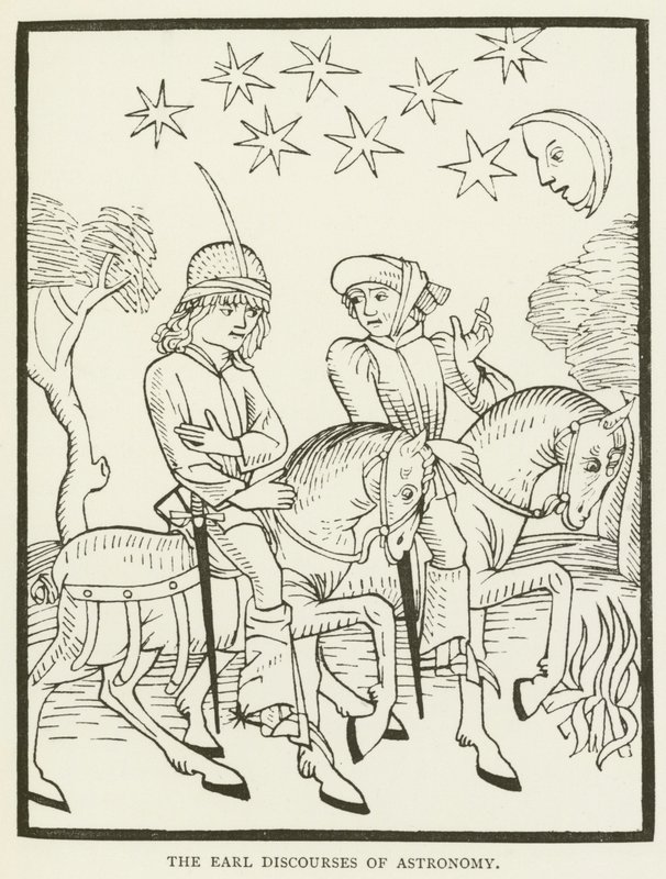 Der Earl spricht über Astronomie von (after) English School