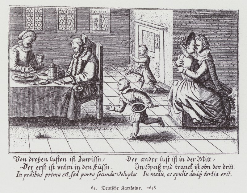 Deutsche Karikatur von (after) German School
