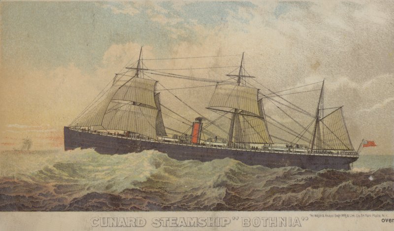 Cunard Dampfschiff Bothnia von American School