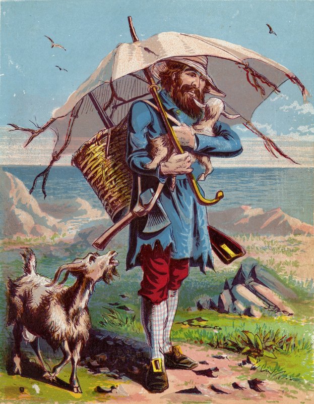 Illustration für Robinson Crusoe von American School