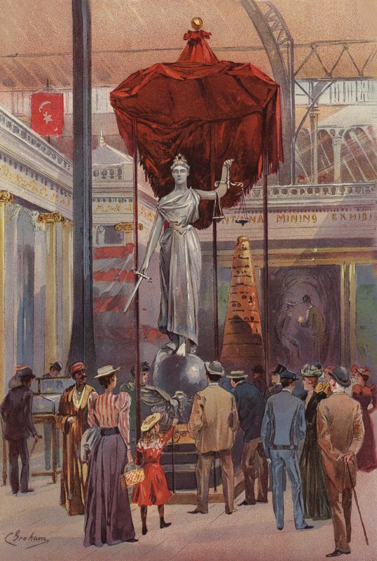 Die Silberstatue, Montana Ausstellung von American School