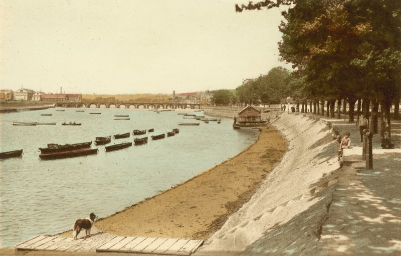 Barnstaple, die Promenade und der Fluss von English Photographer