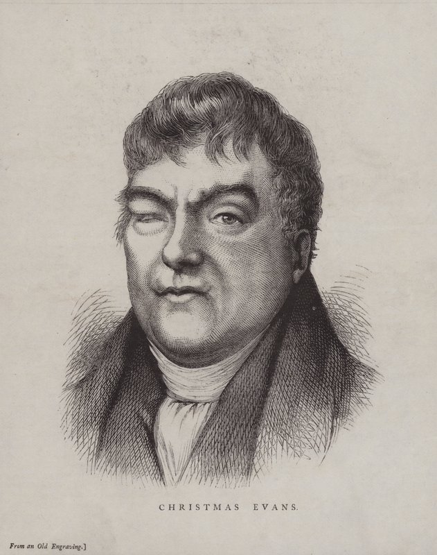 Christmas Evans, walisischer nonkonformistischer Prediger von English School