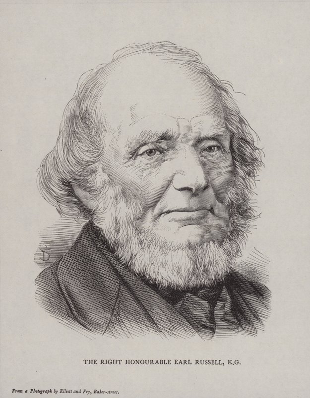 Lord John Russell, 1. Earl Russell, britischer liberaler Politiker und Premierminister von English School
