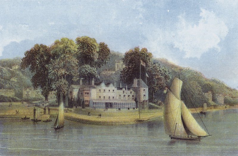 Parade und Clubhaus, West Cowes von English School