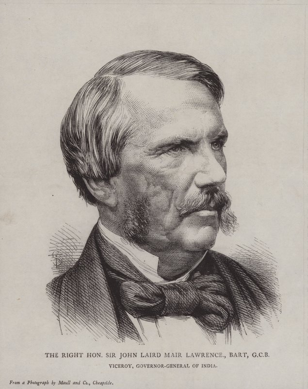 Sir John Laird Mair Lawrence, Vizekönig und Generalgouverneur von Indien von English School