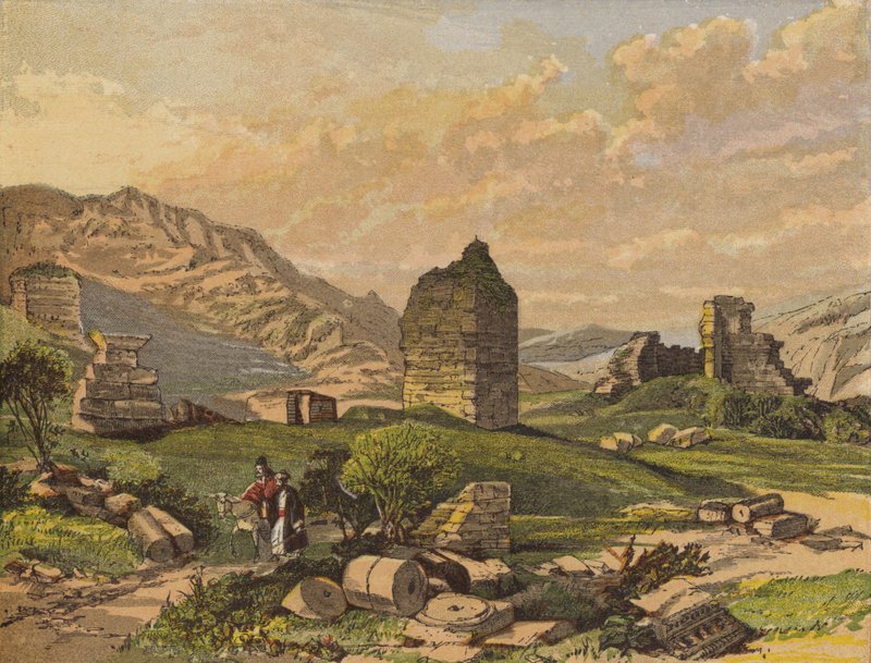 Die Ruinen des Tempels der Diana, Ephesus von English School