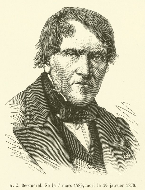 A C Becquerel, geboren am 7. März 1788, gestorben am 18. Januar 1878 von French School