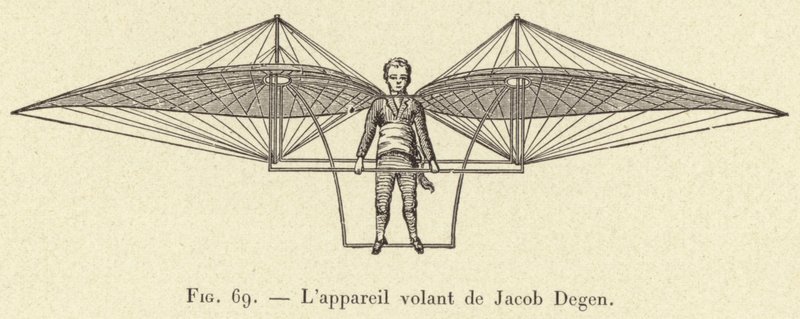 Das Fluggerät von Jacob Degen von French School