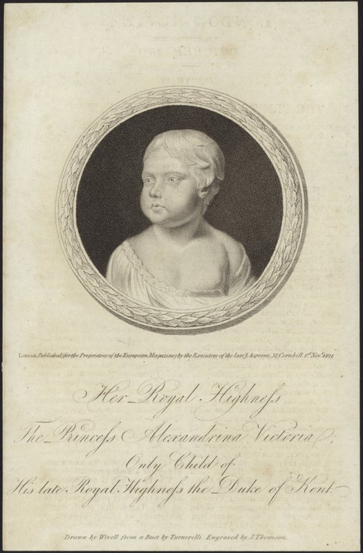Büste von Prinzessin Alexandrina Victoria von Abraham Wivell