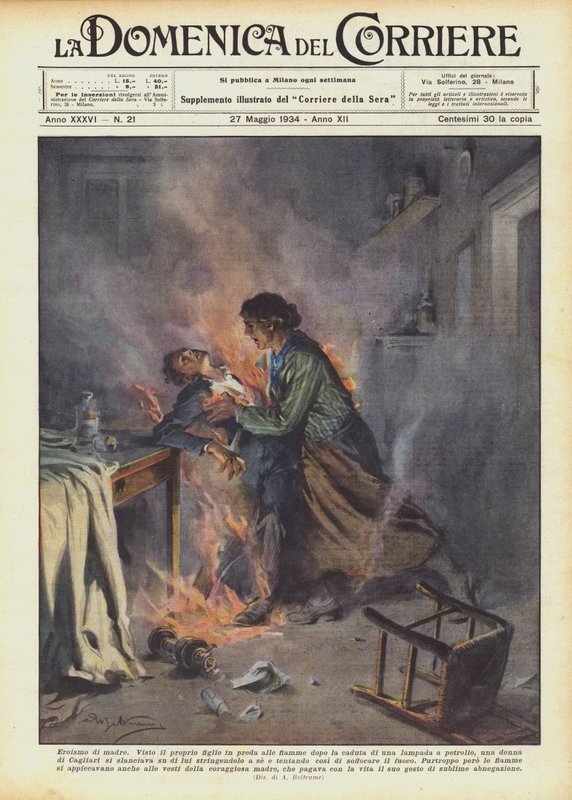 Heldentum einer Mutter von Achille Beltrame