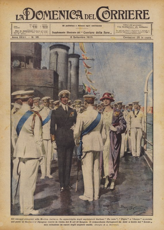 Die ausländischen Ehrungen für die italienische Marine von Achille Beltrame