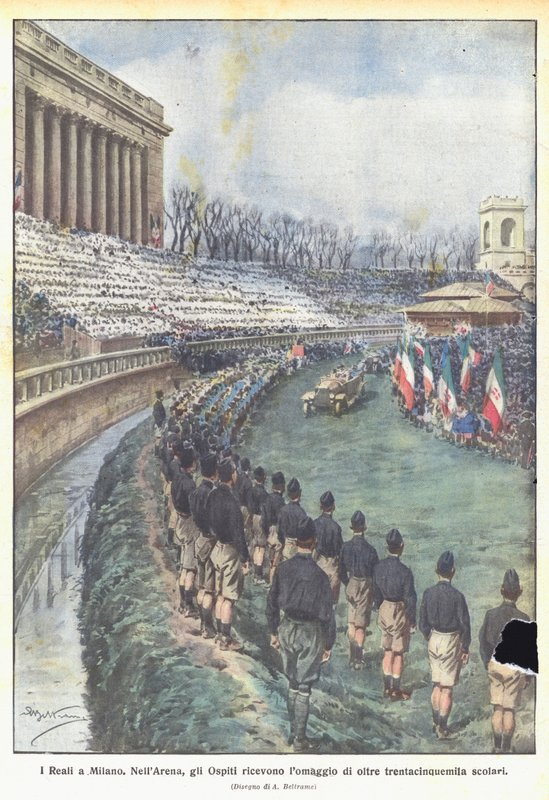 Die Könige in Mailand von Achille Beltrame