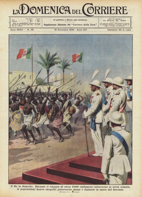 Der König in Somalia von Achille Beltrame