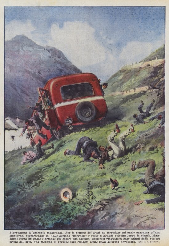 Das Abenteuer von vierzig Mantovanern von Achille Beltrame