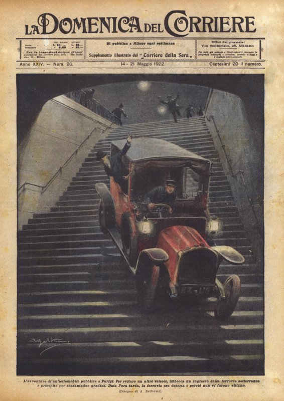 Das Abenteuer eines öffentlichen Autos in Paris von Achille Beltrame
