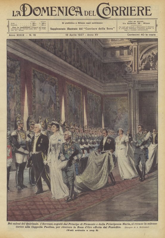 In den Salons des Quirinals von Achille Beltrame
