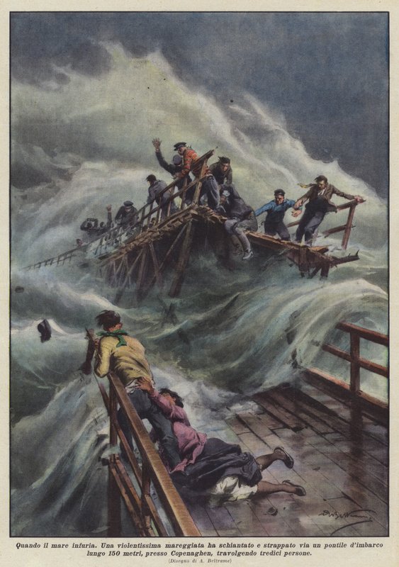 Wenn das Meer tobt von Achille Beltrame