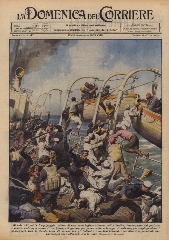 Rette sich, wer kann! von Achille Beltrame