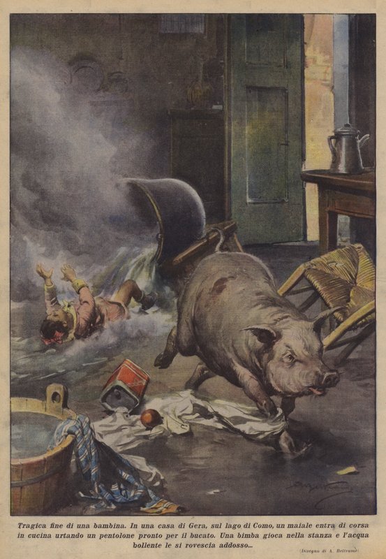 Tragisches Ende eines Mädchens von Achille Beltrame