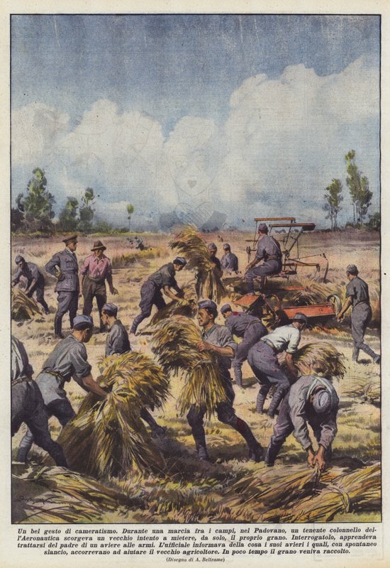 Eine schöne Geste der Kameradschaft von Achille Beltrame