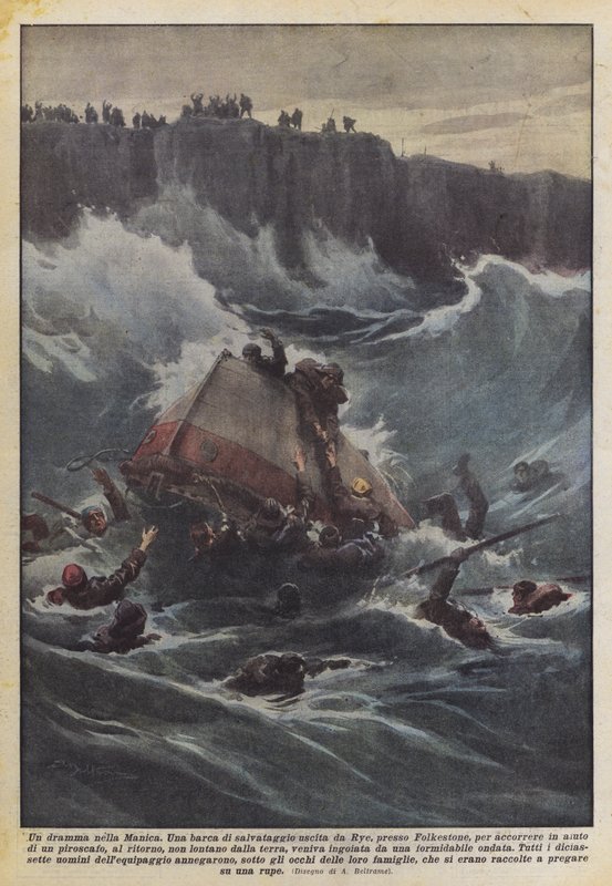 Ein Drama im Ärmelkanal von Achille Beltrame
