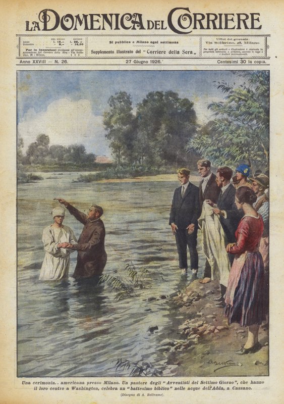 Eine amerikanische Zeremonie bei Mailand von Achille Beltrame