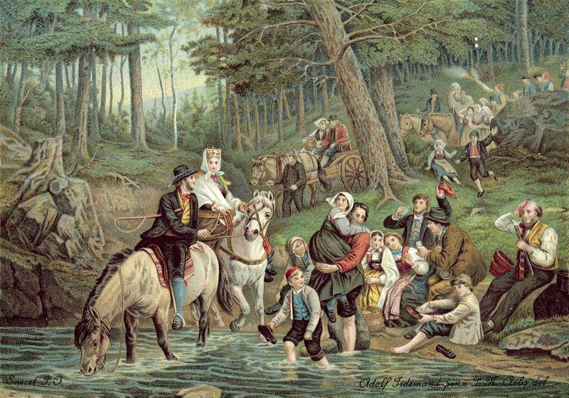 Norwegische Szene von Adolph Tidemand