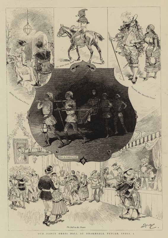 Unser Kostümball in Dharmsala, Punjab, Indien, I von Adrien Emmanuel Marie