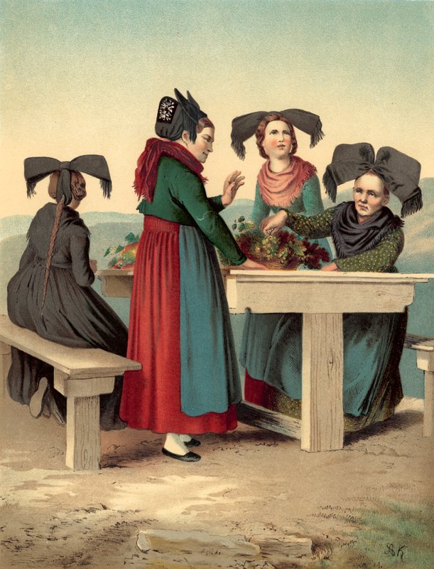 Deutsche Tracht, Baden, Stauffen und Müllheim von Albert Kretschmer