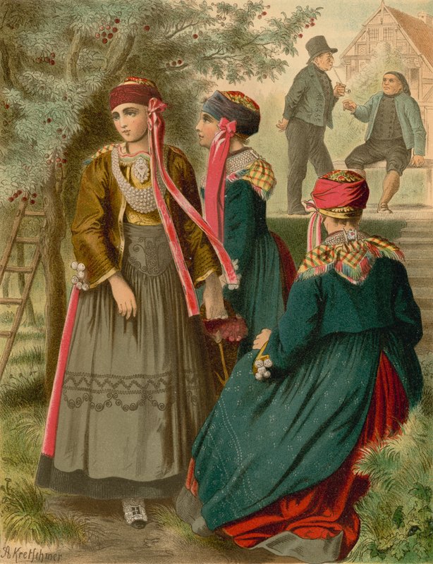 Deutsche Tracht, Hannover, Das alte Land von Albert Kretschmer